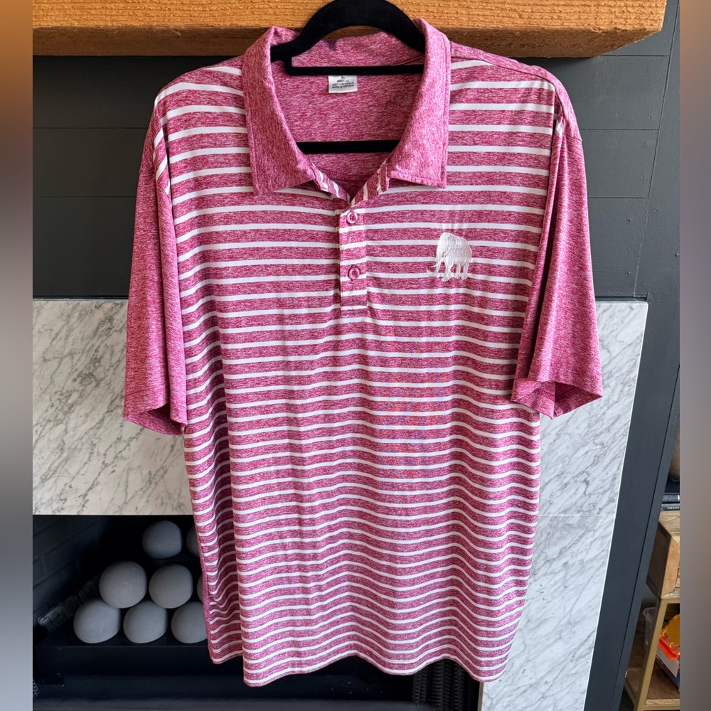 Men's university of Alabama Striped performance Polo Shirt